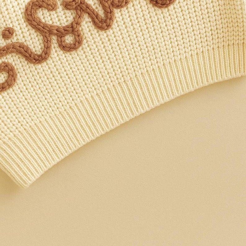 Personalized Baby Name Sweater , Embroidered Children's Sweatshirt , Newborn Gift ,Big Sister Little Sister Little Brother Big Brother