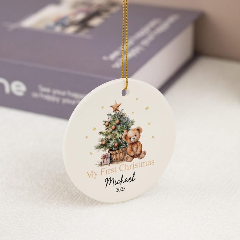 Baby's First Christmas Bauble Gifts,Baby 1st Christmas Decoration, Baby Newborn Gifts,Unique Babys First Christmas Gifts,Xmas Gifts for Baby