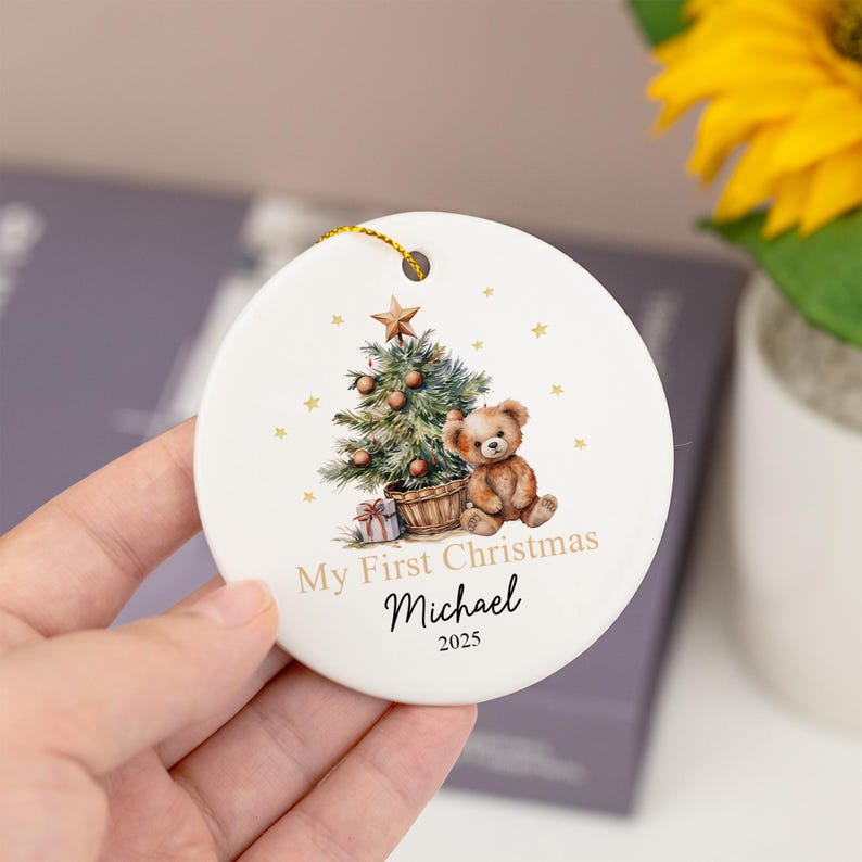 Baby's First Christmas Bauble Gifts,Baby 1st Christmas Decoration, Baby Newborn Gifts,Unique Babys First Christmas Gifts,Xmas Gifts for Baby