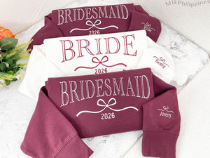 Custom Bride/Maid of Honor/Bridesmaid Embroidered Sweatshirt, Bridal Party Merch,Bridal Shower Favors, Bachelorette Party Gift, Wedding Gift il_794xN.7027695922_mplq.jpg