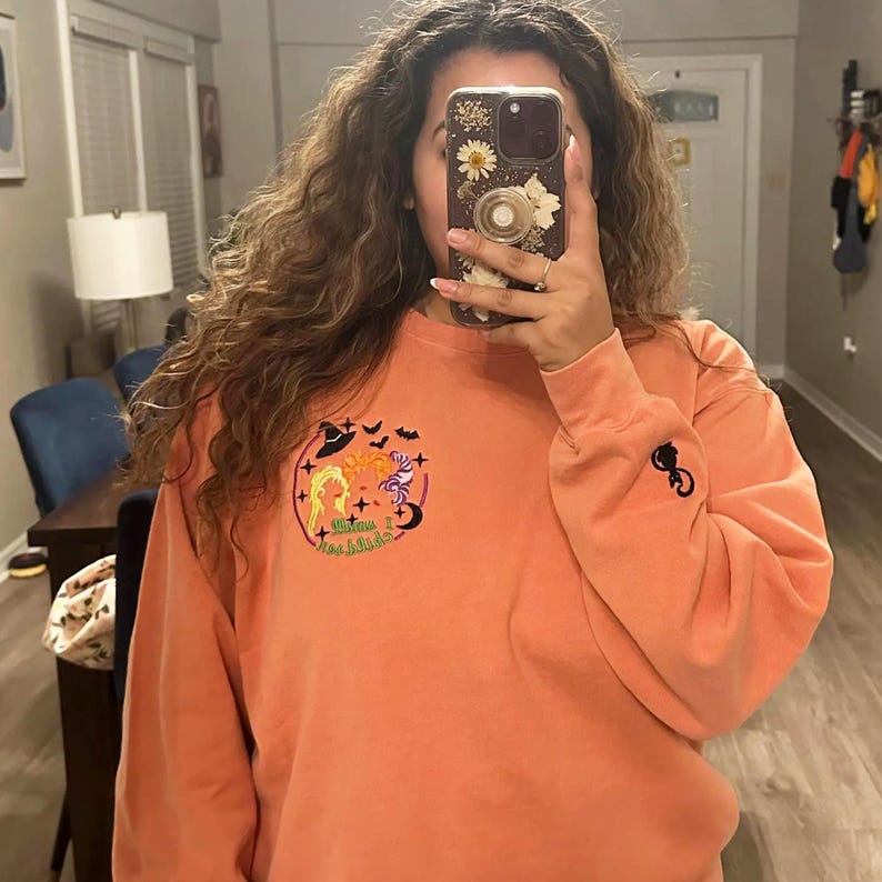 Comfort Color Hocus Pocus Embroidered Unisex Sweatshirt, Hocus Pocus Halloween Crewneck, Halloween Shirt, Funny Halloween Gift For Friends il_794xN.7028100025_cnc7.jpg