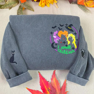 Comfort Color Hocus Pocus Embroidered Unisex Sweatshirt, Hocus Pocus Halloween Crewneck, Halloween Shirt, Funny Halloween Gift For Friends il_794xN.7028223693_tlb3.jpg