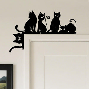 Halloween Metal Corner Sign, Halloween Silhouette, Haunted Mansion with Ghost Door Topper, Halloween Gift, Halloween Decor