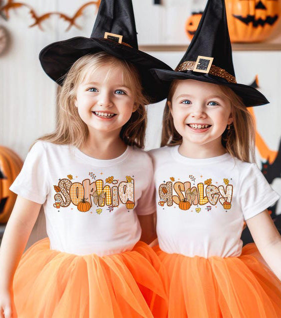 Personalized Kids Fall Shirt, Fall Kids Name Shirt, Cute Fall Shirt, Children Fall Name Tee, Cute Toddler Girl Boy T-shirt, Autumn Clothing