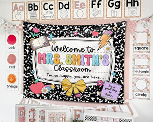 Custom Teacher Classroom Tapestry, Back to School Decor, Gift for Teacher, Welcome To Classroom Banner, Classroom Decor, Teacher Name Banner
