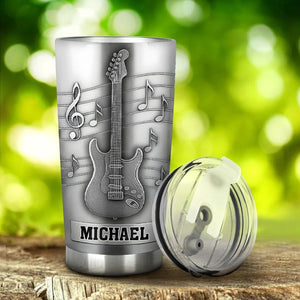 Cool Guitar/ Bass - Personalized Guitar Tumbler, Guitar Gift For Him, Guitar Player Gift, Musical Tumbler, Guitar Lover Gift, Custom Tumbler