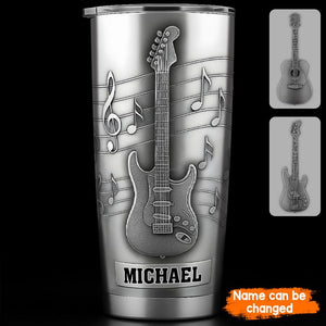 Cool Guitar/ Bass - Personalized Guitar Tumbler, Guitar Gift For Him, Guitar Player Gift, Musical Tumbler, Guitar Lover Gift, Custom Tumbler