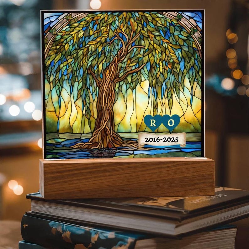 9 years anniversary gifts, Personalized Wedding anniversary gifts, 9th Anniversary Gift for Him or Her