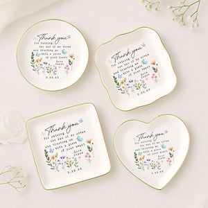 Personalised Mother of the Groom Jewelry Plate , Custom Mother's Day Jewelry Dish for Mother of the Groom, Wedding Gifts, Mom of the Groom Gift