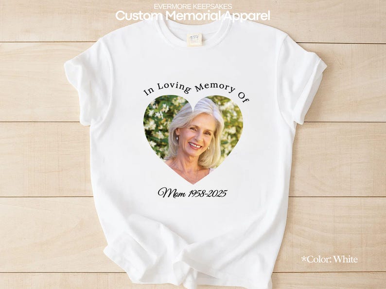 Personalized Memorial Photo Collage T-Shirt: Celebration of Life Remembrance Gift Memorial Gift For Loved Ones Family Gift