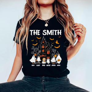 Personalized Halloween Family Shirt, Custom Name Shirt, Halloween Ghost Family Shirt, Family Matching Halloween Shirt, Gift For Family