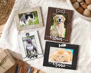 Personalized Pet Picture Frame,Dog Frame,Dog Memorial Gift,Pet Name Photo,Cat Dog Lover,Cat Memorial,Pet Portrait,New Pet Gift,Pet Keepsake