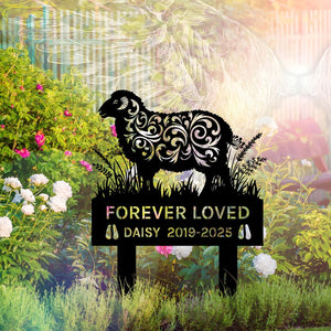 Personalized Sheep Memorial Stake,Sheep Name Sign,Sheep Loss Memorial,Sympathy Gift,Pet Grave Marker,Memorial Gifts,Garden Decor,Pet Tribute