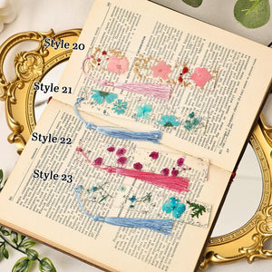 Personalized Pressed Flower Bookmark, Daisy Acrylic Bookmark, Bookmark with Name, Gift for Her & Teacher