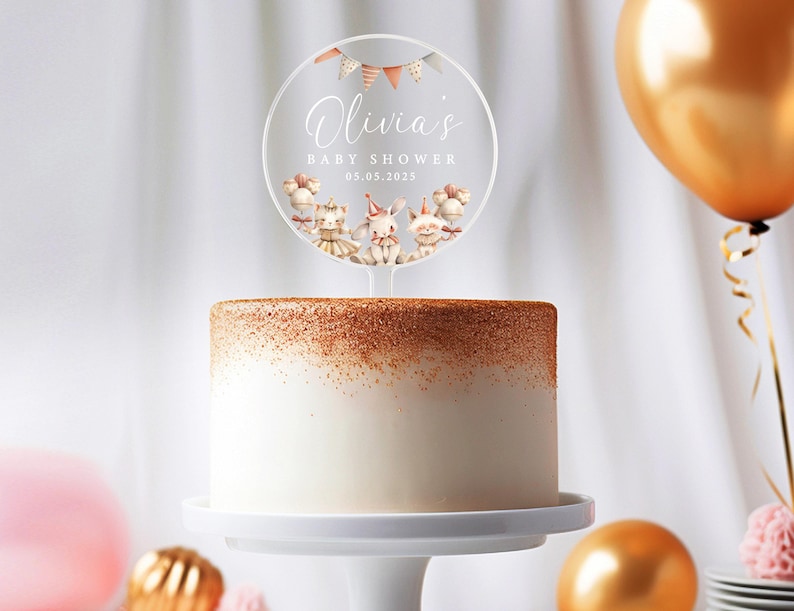 Personalised Baby Shower Cake Topper | Baby Shower | Cake Topper | Baby Shower Cake | Cute Cake Topper | Baby Shower Cake | Cake Topper
