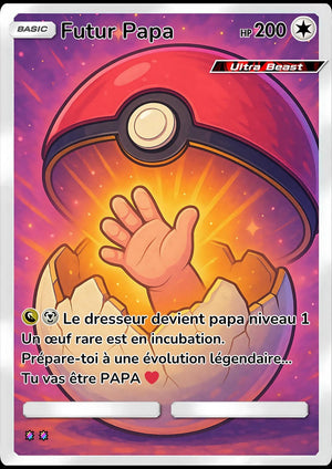 Pokemon inspiration card Pregnancy announcement Dad, You're going to become Uncle, Aunt, Grandpa, Grandma, baby announcement card, Do you want to be my Godfather