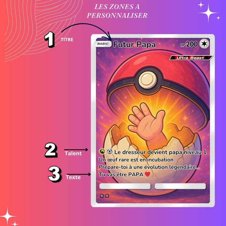 Pokemon inspiration card Pregnancy announcement Dad, You're going to become Uncle, Aunt, Grandpa, Grandma, baby announcement card, Do you want to be my Godfather
