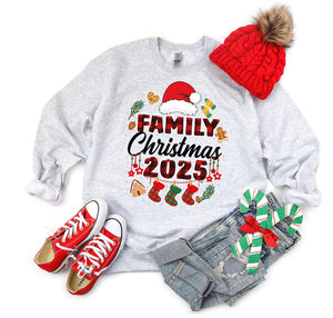 Custom Family Christmas 2025 T-Shirt: Funny Santa Tee