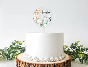 Personalised Jungle Birthday Cake Topper | Birthday Celebrations | Birthday Cake Topper | Animal | Jungle | Safari Cake Topper | Jungle
