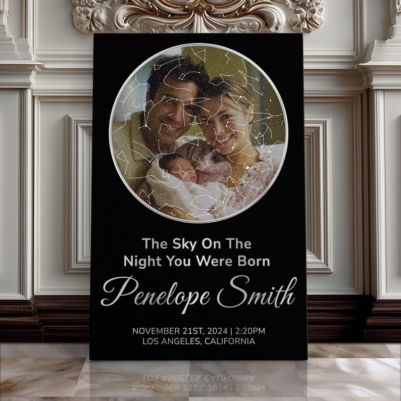 Canvas Print Star Map Wedding Gift For Couple 50th Anniversary Gift For Wife Star Print Night Sky Map Custom Romantic Gift For Girlfriend