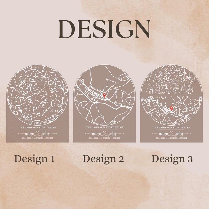 Personalized Star Map Night Light, Location Map with Name Lamp, Star and City Map Plaque, Engagement Constellation Lamp, Star Map by Date