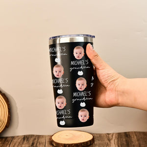 Personalized Photo Tumbler, Face Tumbler, Custom Photo Cup Gift for Mom, Gift for Grandma, Nana Gift for Gigi, Baby Face Tumbler