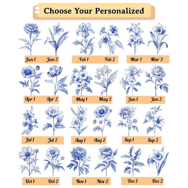 Personalized Birth Flowers Mug, It Takes A Long Time To Grow An Old Friend,Best Friend Mug, Besties Mug, Friend Birthday Gifts