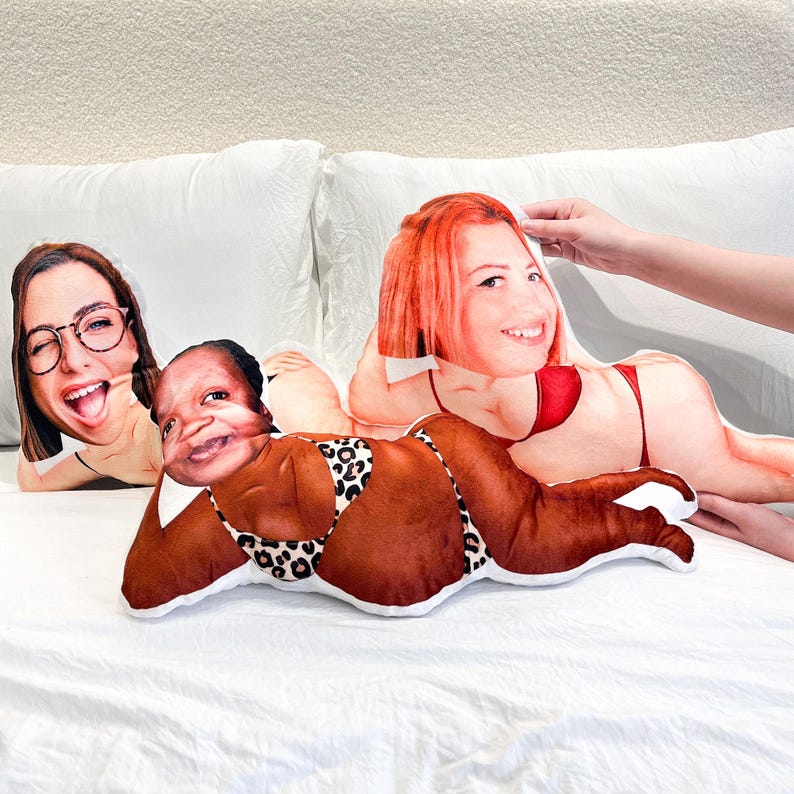 Custom Shaped Pillow From Photo, 3D Funny Face Photo Pillow, Funny home decor, My Face Pillow, Birthday Gift For Him, Brother, Husband