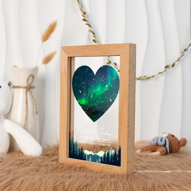 Personalized Star Map Night Light: Custom Constellation Gift