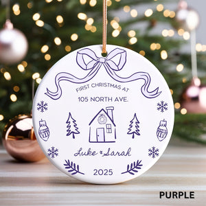 Personalized New Home Ornament New House Ornament Housewarming Gift from Realtor for New Homeowner Gift Idea First Christmas in First Home
