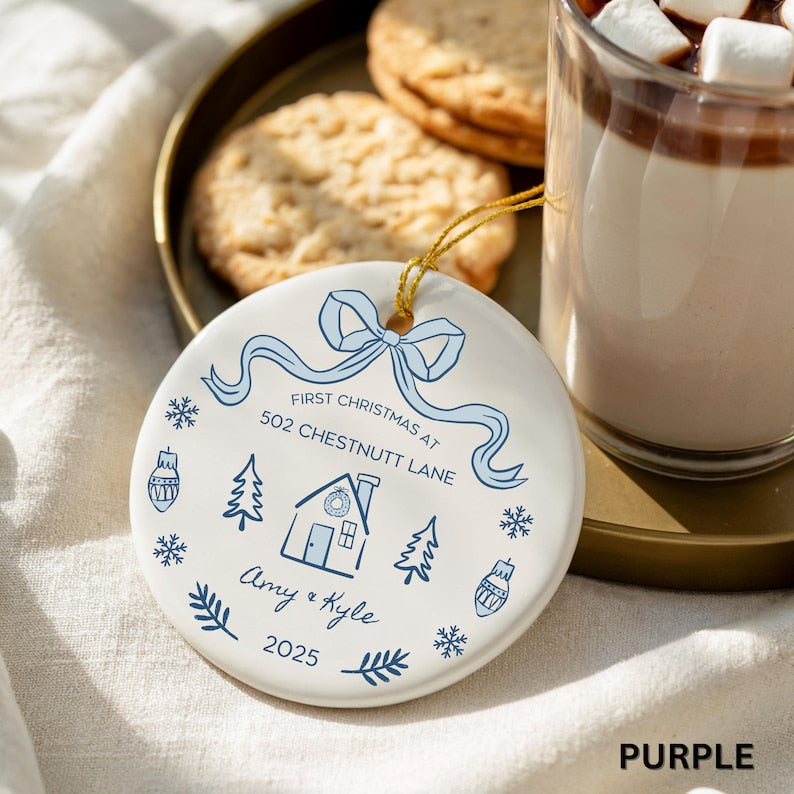 Personalized New Home Ornament New House Ornament Housewarming Gift from Realtor for New Homeowner Gift Idea First Christmas in First Home