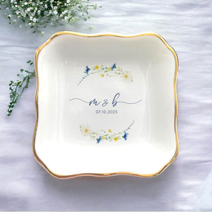Custom Engagement Ring Dish, Personalized Wedding Ring Dish, Wedding Gift, Bridal Shower, Engagement Gifts, Couple Gifts, Gift For Bride