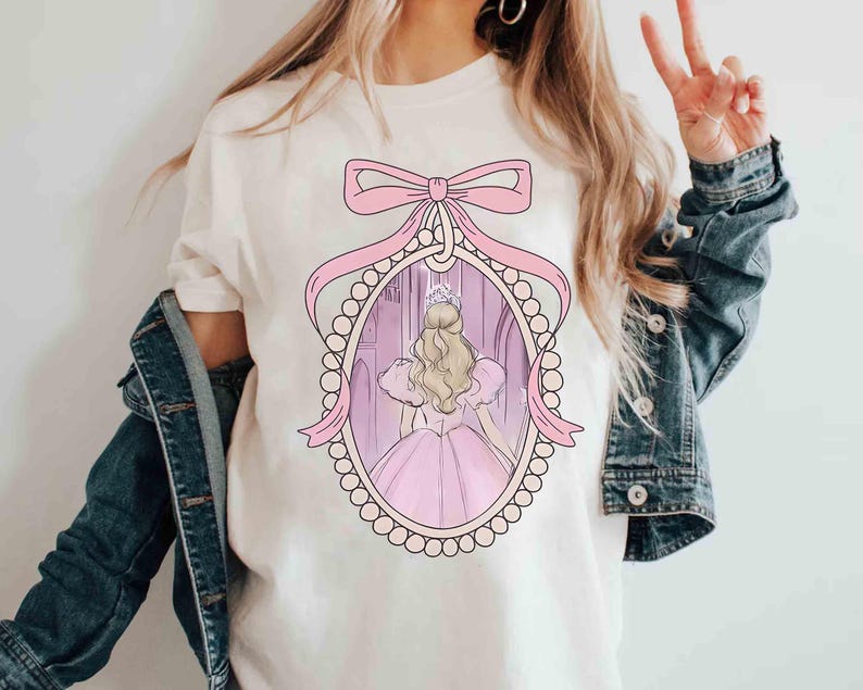 Coquette Bow Wicked Movie Inspired Pink & Green Couple Shirt, Changed For Good Shirt, Wizard Of Oz Shirt, Wicked Birthday Girl Gifts Tee il_794xN.7053312681_izfh.jpg