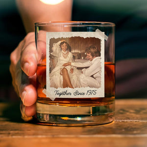 Personalized Gift for Father of the Bride, Father of the Groom, Custom Photo Whiskey Glass, Wedding Keepsake, Gift for Dad, Gift for Him