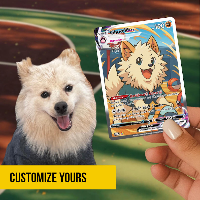 Custom Pok mon Style Card Personalized Glossy Trading Card Gift | Anime Memorabilia, Kid, Dad, Fan Gift, Gift for Him, Gift for Her