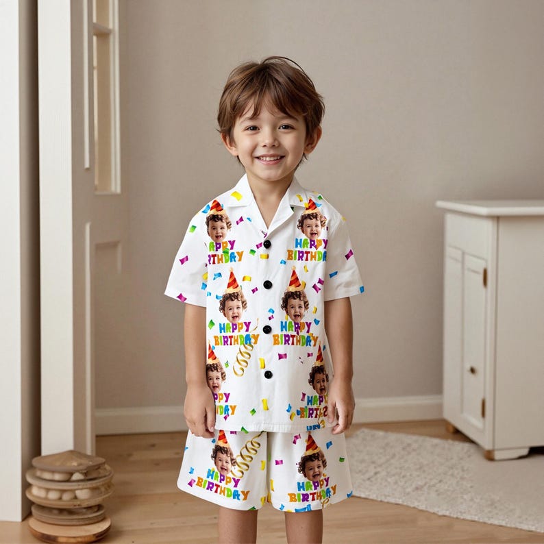 Custom Short Pajamas with Face and Name,Customized Pajama Set For Men/Women,Personalized Short Sleeve Family Pajama Set,Birthday/Party Gifts il_794xN.7056107899_gie1.jpg