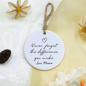 Thank You Gift, Never Forget The Difference You Make, Teacher Gift, Employee gift, Coworker Gift, Appreciation Gift, Gift for Friend, Thanks