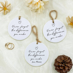 Thank You Gift, Never Forget The Difference You Make, Teacher Gift, Employee gift, Coworker Gift, Appreciation Gift, Gift for Friend, Thanks