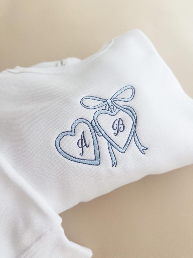 Custom Embroidered Coquette Bride Sweatshirt, Future Mrs Sweatshirt, Gift for Fiancee, Custom Bride Sweater, Bridal Shower Gift for Bride
