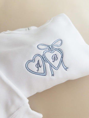 Custom Embroidered Coquette Bride Sweatshirt, Future Mrs Sweatshirt, Gift for Fiancee, Custom Bride Sweater, Bridal Shower Gift for Bride