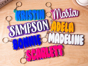 Custom Name Tag for Backpack, Personalized Backpack Name Tags, Backpack Keychains, Name Label, School Bag Tag, Lunch Box Tag, Diaper Bag Tag