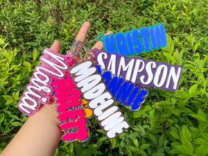 Custom Name Tag for Backpack, Personalized Backpack Name Tags, Backpack Keychains, Name Label, School Bag Tag, Lunch Box Tag, Diaper Bag Tag