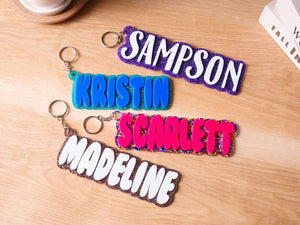 Custom Name Tag for Backpack, Personalized Backpack Name Tags, Backpack Keychains, Name Label, School Bag Tag, Lunch Box Tag, Diaper Bag Tag