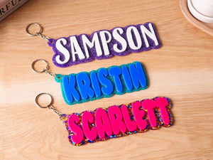 Custom Name Tag for Backpack, Personalized Backpack Name Tags, Backpack Keychains, Name Label, School Bag Tag, Lunch Box Tag, Diaper Bag Tag
