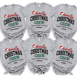 Holiday Matching shirts, Christmas Crew Making Memories Together Sweatshirt, Family Christmas Matching shirts, Christmas Group Shirt