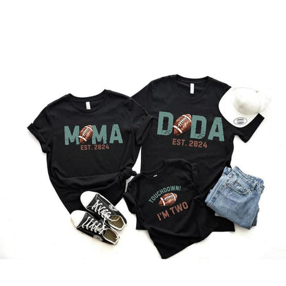 Personalized Football 1st Birthday Shirt Family Matching Football Theme Birthday Shirts Custom 1st Birthday Outfit Boy First Birthday Outfit