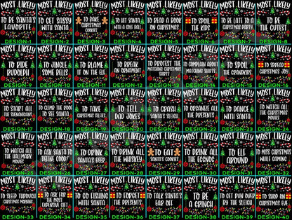 Funny 320 Quotes Most Likely Christmas Tee,Christmas Crew Shirt,Christmas Pajama,Matching Christmas Tee,Long Sleeve,Holiday T-shirt,Xmas Tee il_794xN.7063975130_dv5l.jpg