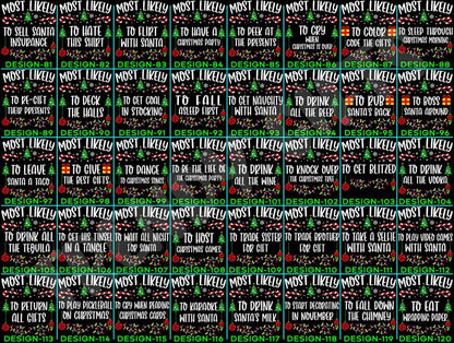Funny 320 Quotes Most Likely Christmas Tee,Christmas Crew Shirt,Christmas Pajama,Matching Christmas Tee,Long Sleeve,Holiday T-shirt,Xmas Tee il_794xN.7063975220_2tol.jpg