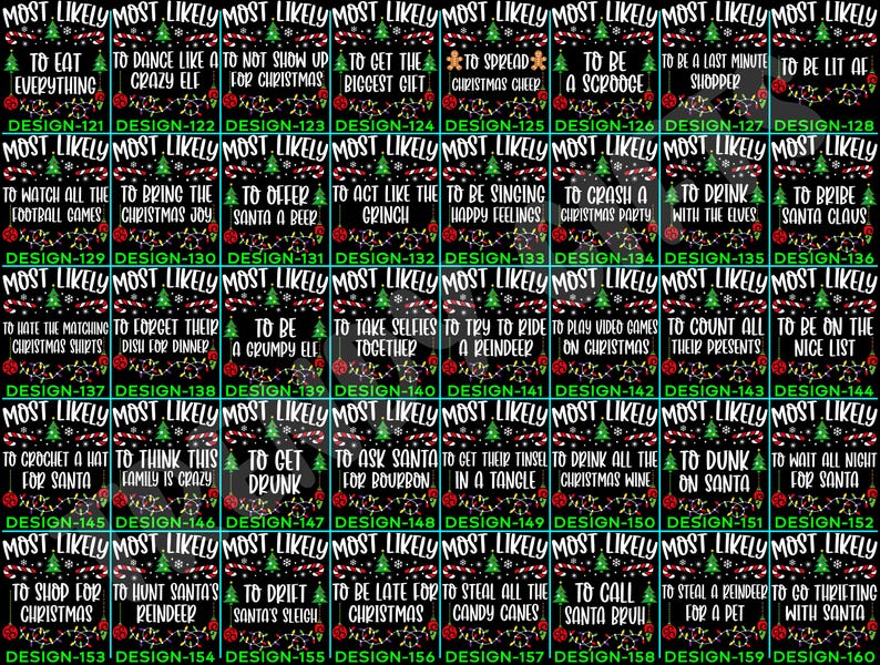 Funny 320 Quotes Most Likely Christmas Tee,Christmas Crew Shirt,Christmas Pajama,Matching Christmas Tee,Long Sleeve,Holiday T-shirt,Xmas Tee il_794xN.7063975224_2q64.jpg