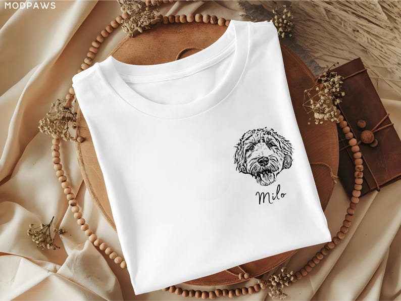 Custom Pet Shirt Pet Photo + Name Custom Dog Shirt Personalized Dog Shirt Custom Dog T Shirts for Humans Custom Cat Shirt for Dog Mom or Dad